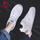Jordan women's shoes, leather sports shoes, leather face casual trends, versatile Air Force No. 1 thick sole height-enhancing white shoes