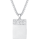 Aido Diamond PT950 Platinum Square Lucky Cloud Pendant Men's Platinum Ping An Wu Shi Pendant Double-sided DIY Engraving Large Pendant 31.6-31.8 Grams + With Leather Cord