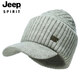 JEEP hat men's woolen hat thickened warm knitted hat autumn and winter ear protection cold winter hat peaked cap A0638