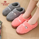 Yu Zhaolin cotton slippers for men and women for home use indoor simple warm plush heel non-slip cotton shoes YI004