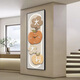 Apocalipsis Reloj de calidad alemán, reloj de pared, caqui, reloj ruyi pintura colgante estilo crema estilo decoración del corredor tira de pintura sxs3886 versión vertical 30*90cm x marco de oro de lujo de luz + aceite impermeable