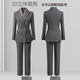 Vishipin suit suit for women, winter thickened suit jacket, temperament, capable and fashionable, business commuting professional formal wear, navy blue suit + trousers, thick section 2XL recommended 128-137Jin Jin equals 0.5 kg