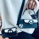 Collar, cat claw, Xiaomi cartoon coin wallet card bag, mobile phone case, camellia crossbody strap, cute women's backpack soft shell, black shell-black coal ball card bag + hand rope + crossbody lanyard, Redmi note10pro