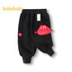 Balabala children's clothing baby pants baby trousers boys casual pants girls 2025 children's clothing plus velvet 208125108208