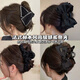 Super Hepburn-style black bow clip for women 2024 new back head headwear fashion shark clip hair card [Same as white deer] satin bow clip (about 1