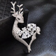 Gunai deer brooch, high-end women's light luxury corsage, exquisite niche pin, suit suit coat, silk scarf buckle jewelry, X61 Yilu has you brooch