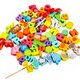 
Wooden meatballs Animal alphanumeric beaded building blocks toys Early education intellectual toys boys and girls birthday gifts home decoration