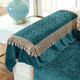 Love the Life Chenille Sofa Cushion Set Four Seasons Universal Sofa Cover Scarf All-in-One Nordic Anti-Slip Sofa Cushion Palace Style Peacock Green 80+20*210cm