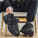 
Senma daddy shoes men's summer mesh 2025 new thick sole elevated sports breathable men's casual trendy shoes black 42