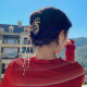 Little Mosquito's new temperament lady's hairpin hairpin large hairpin internet celebrity female metal shark hairpin hairpin one-word clip back cross one-word hairpin