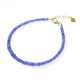 DL 1998 Fat Donglai same style tanzanite bracelet for men and women agate jade jade blue gem loose beads faceted bead hand 01# faceted model bead diameter about 3mm