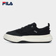 斐乐（FILA）官方川行鞋FOSSO男鞋复古帆布鞋新款休闲鞋 黑-BK 41