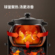 Chuidahuang ceramic pot 3.5L casserole for soup, medicine, porridge and rice stew pot, health soup pot, big belly pot for open fire use