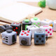 HARQI EDC Unzip Rubik's Cube Nouveaux et étranges jouets fidgetcube Décompression Artefact DICE CHILD'S'S Toy Gift # 8 White + Blue