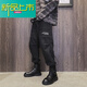 
McDie Legend New Year New High-top British Trendy Men's Shoes Martin Boots Leather Shoes Inner Height Boots Autumn and Winter Plus Fleece H12529 Black Four Seasons Model 38