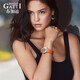 
Bugatti (BONEST GATTI) watch Valentine's Day birthday gift for girlfriend Germany fully automatic hollow mechanical watch luminous women's watch 9901L colorful red