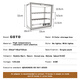 GOTO blind box display storage box LABUBU acrylic LABUBU storage transparent blind box dust-proof storage box display stand Taoyao powder 1 pack (including 2 partitions) without lights