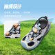 Anta River Tracing丨Children's Sandals Boys' Beach Shoes 2024 Summer New Baotou Breathable and Comfortable Soft-soled Outdoor Shoes Boys Mai Qiao Gray/Mud Lime/Dust Purple-1 30 Size