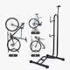 Universal bicycle parking rack L-shaped plug-in display rack mountain road bike repair rack support rack three-in-one [separate design]