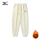 Mizuno (MIZUNO) outdoor casual sweatpants men's autumn and winter drawstring leg loose plus velvet straight pants light gray MJN1663 (drawstring) plus velvet M 105-125Jin Jin equals 0.5 kg