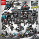 Lego Freunde Ninja Building Blocks Jungen versammelten Kinderspielzeug Flugzeugträger Tankwagen Geschenk Mammoth Angriffskraft [719 Stücke + 6 Figuren]