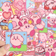 Cute Star Kirby Stickers Cartoon Mobile Phone Stickers Tablet Water Cup Handbook DIY Small Stickers Waterproof Stickers Randomly 20 sheets