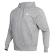 Nike (NIKE) Jacket Men's 2025 Autumn and Winter New Sportswear Windproof Casual Top Loose Hooded Knitted Jacket Hot Recommendation/Classic Fashion Gray/Photo Refund 5 L (175/92A)