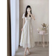 NY-RCE French White Fairy Kleid für Frauen im Sommer Neue Superfee Prinzessin Kleid sanftes Stil langer Rockkleid M [90-100jin [Jin gleich 0,5 kg]]