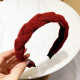 Dawn color red wool hairband Internet celebrity versatile hairpin headband women's wide-brimmed face wash headband pressed hair Korean simple thick hairband C6X410-G083 red knitted hairband