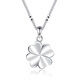 TTMIX Platinum PT950 Lucky Four Leaf Clover Platinum Pendant Women's Fashion Gift for Girlfriend Regular Edition 1.1-1.3g