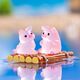 Piglet lumineux Ornements de bureau décoration de bureau créatif créatif mignon de bureau animal ornements jouets lumineux