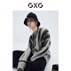 GXG Men's Winter Self-Travel Series Gray Round Neck Sweater Gray M