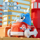 Baby Herz Kinder drücken Trägheit Cartoon Zugteam Rückkehr Toys Press Teleskope Übung zum Erfassen von Bildungsspielzeugauto -Duckling Zug