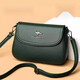 Kangaroo genuine leather small square bag women's bag 2025 new fashion versatile shoulder crossbody bag middle-aged mother bag soft leather small bag trendy black
