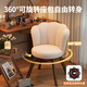 Manshanzhong antique style dressing chair solid wood rotatable makeup chair girls bedroom dressing table back chair retro stool light luxury simple white - latex style - velvet