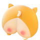 Rongtao cute plush toy soft cushion sleeping corgi butt pillow bed girl doll rag doll