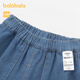 巴拉巴拉宝宝裤子男童牛仔裤秋冬加绒裤保暖新款潮酷时尚帅气有型 牛仔中蓝88201 90