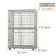 Iris Cat Cage Gran Hogar Cage de dos capas de dos capas Cat Cage 813 Beige