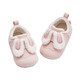 DAVE&BELLA Zapatos de bebé para bebé, Zapatos de algodón para niña, Zapatos de Interior para niños con Suela Blanda, Zapatos para niños nuevos de otoño e Invierno, Zapatos para niños pequeños, Conejito Rosa, confeccionados, Talla 18