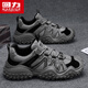 Warrior Dad Schuhe Männer vielseitige Gelegenheitsmänner Schuhe Sport Laufschuhe Männer 3891 Grau/Schwarz 44