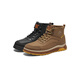 Hush Puppies Martin boots men's high-top workwear casual outdoor boots B6Q04DD3 khaki 39