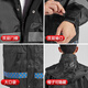 胜丽 反光雨衣分体救援环卫值勤交通施工防洪服210T涤塔夫PVC BR2-671 黑色 3XL