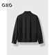 GXG Men's 2024 Autumn Casual Loose Coat Jacket Men Black 175/L