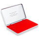 Deli 120*80 mm Metal Square Plataforma de impresión mediana seca Sellado Suministros financieros Suministros de oficina Red 9892 Plataforma de impresión cuadrada de metal