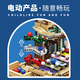Small opening particle 99003 Colorful Candy Factory Building Toy Model Ornament Assembly Building Blocks KD99003-Colorful Candy Factory-695 Grains