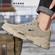 
Huili men's shoes labor protection shoes spring and summer new Martin boots travel outdoor mountaineering sports casual workwear shoes men 1238-Khaki 40