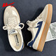 Krieger (Krieger) Herrenschuhe vielseitige Leinwandschuhe Herren atmungsbezogene lässige Schuhe Herren G483MJ Reis/Grau/Dunkelblau 40