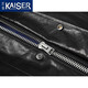 
Kaiser (KAISER) genuine leather leather jacket for men Hepburn grade goat leather jacket vertical lapel motorcycle leather jacket young commuter business jacket black XL (175) (suitable for 120-140Jin [Jin equals 0.5 kg])