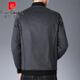 皮尔卡丹（pierre cardin）毛呢.大衣男短款呢子羊毛外套秋冬季休闲加厚2023新款男装立领夹 8812黑色 170