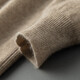 Mushi Herbst- und Winter -Herren -Kaschmirpullover 100% reine Kaschmirpullover Herrenrunde Nacken Feste Farbgestricke Basishemd PL014R100 Gao Ya Camel L.
